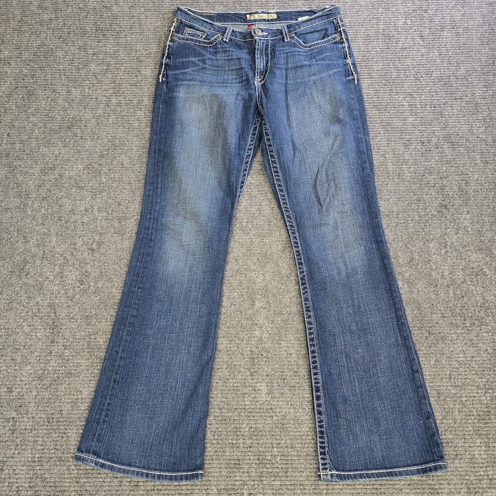 BKE Drew Jeans Womens 29x33 Measures Blue Bootcut Stretch Western Y2K
